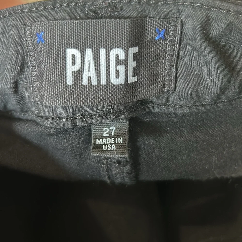 PAIGE Skyline‎ Straight black low rise jeans - Picture 7 of 12